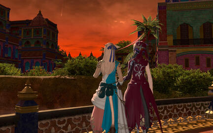 ...the sky is burning.